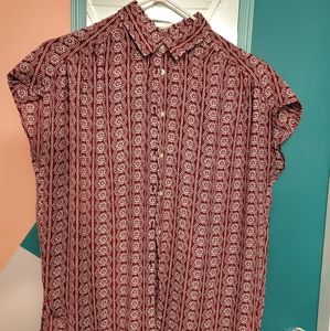NWOT loft cap sleeved blouse